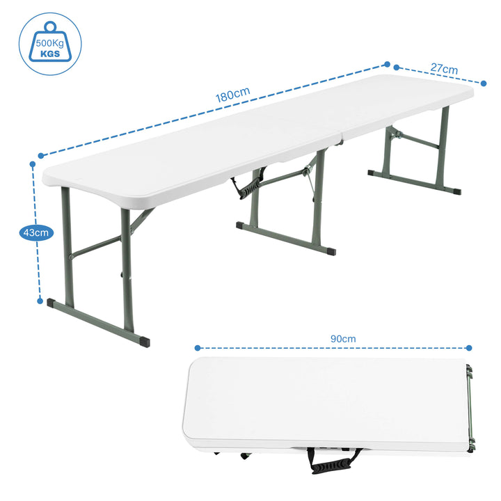 6FT Plastic Folding Bench