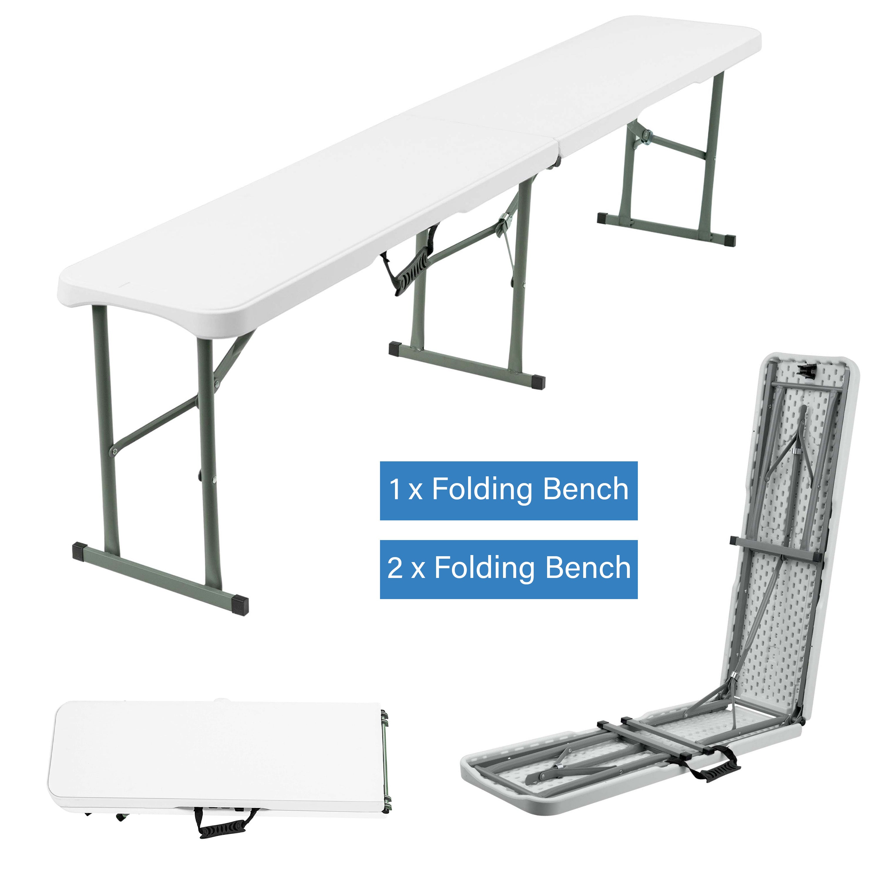 Heavy Duty 6ft Table and Benches Set