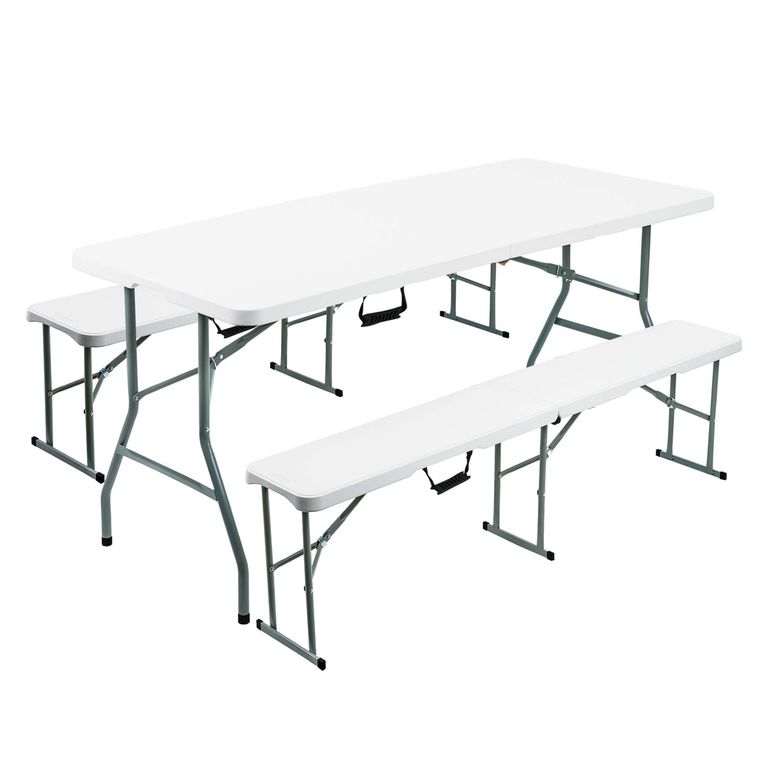 Heavy Duty 6ft Table and Benches Set