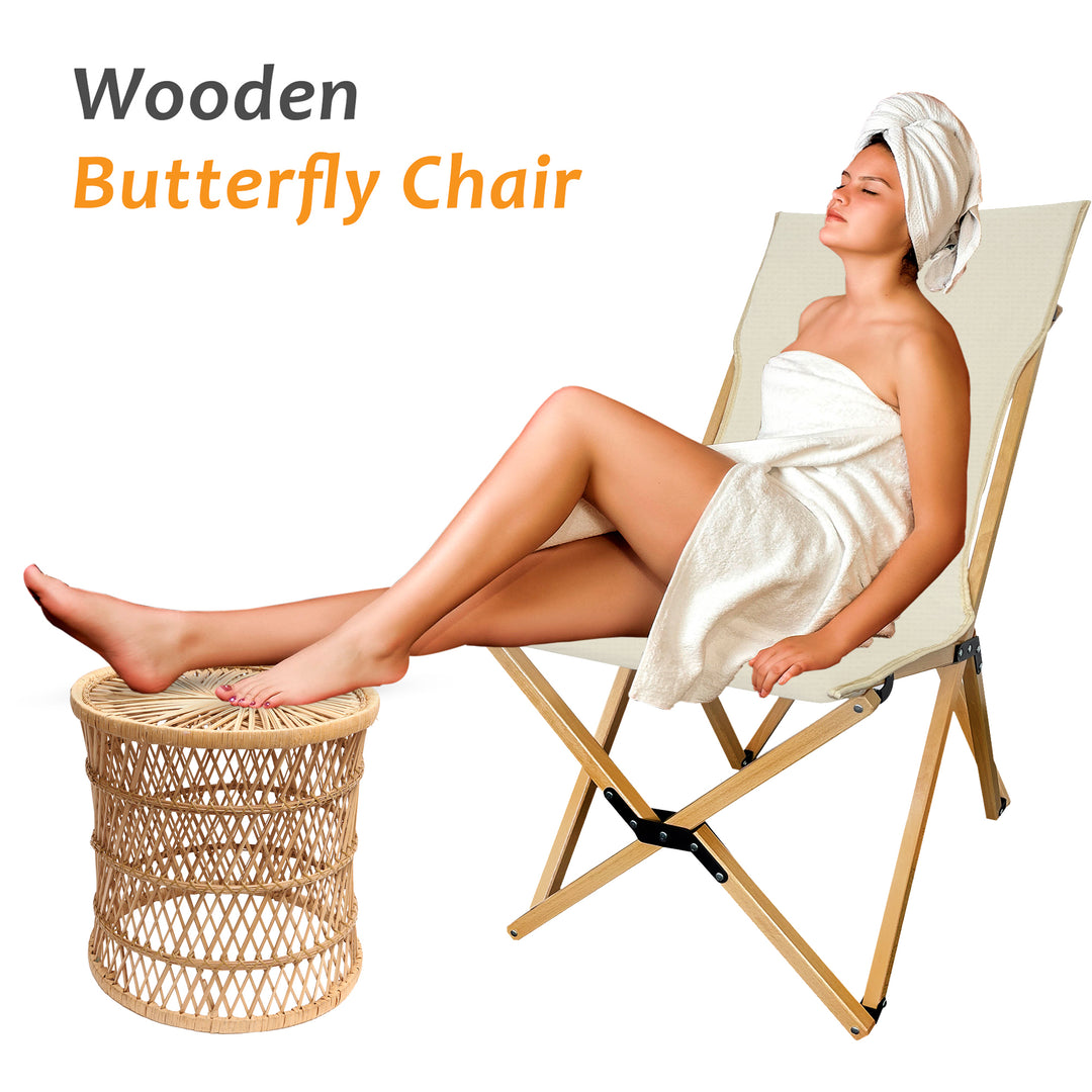 Portable Butterfly Canvas Chair for Adults [Set of 2]