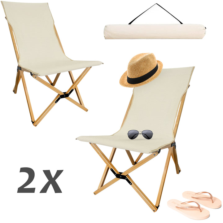 Portable Butterfly Canvas Chair for Adults [Set of 2]