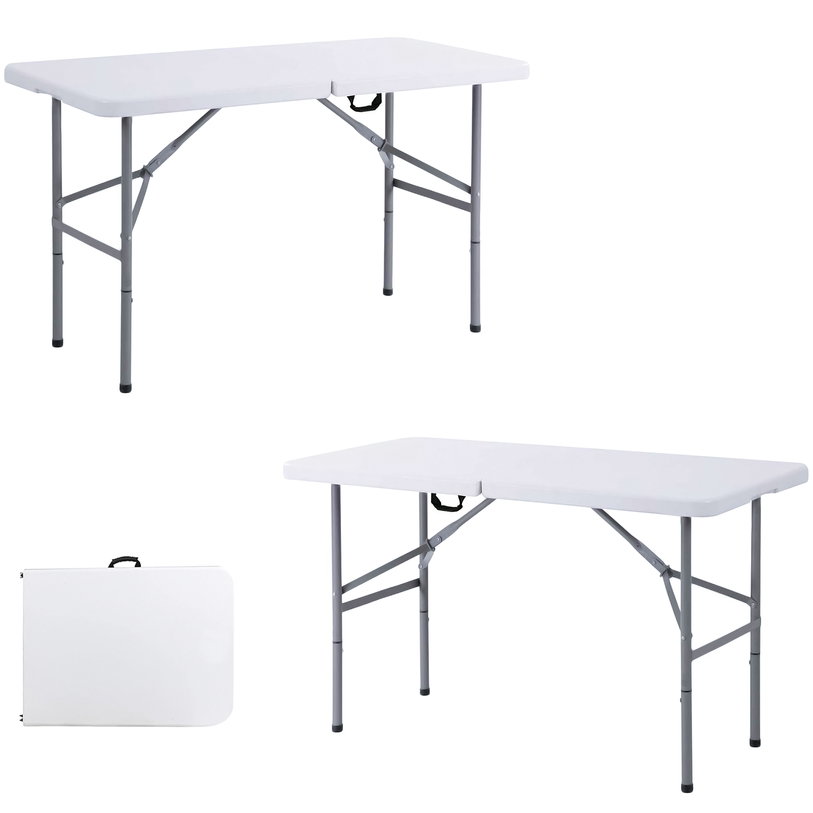 4ft Trestle Catering Heavy Duty Folding Tables [Set of 2]