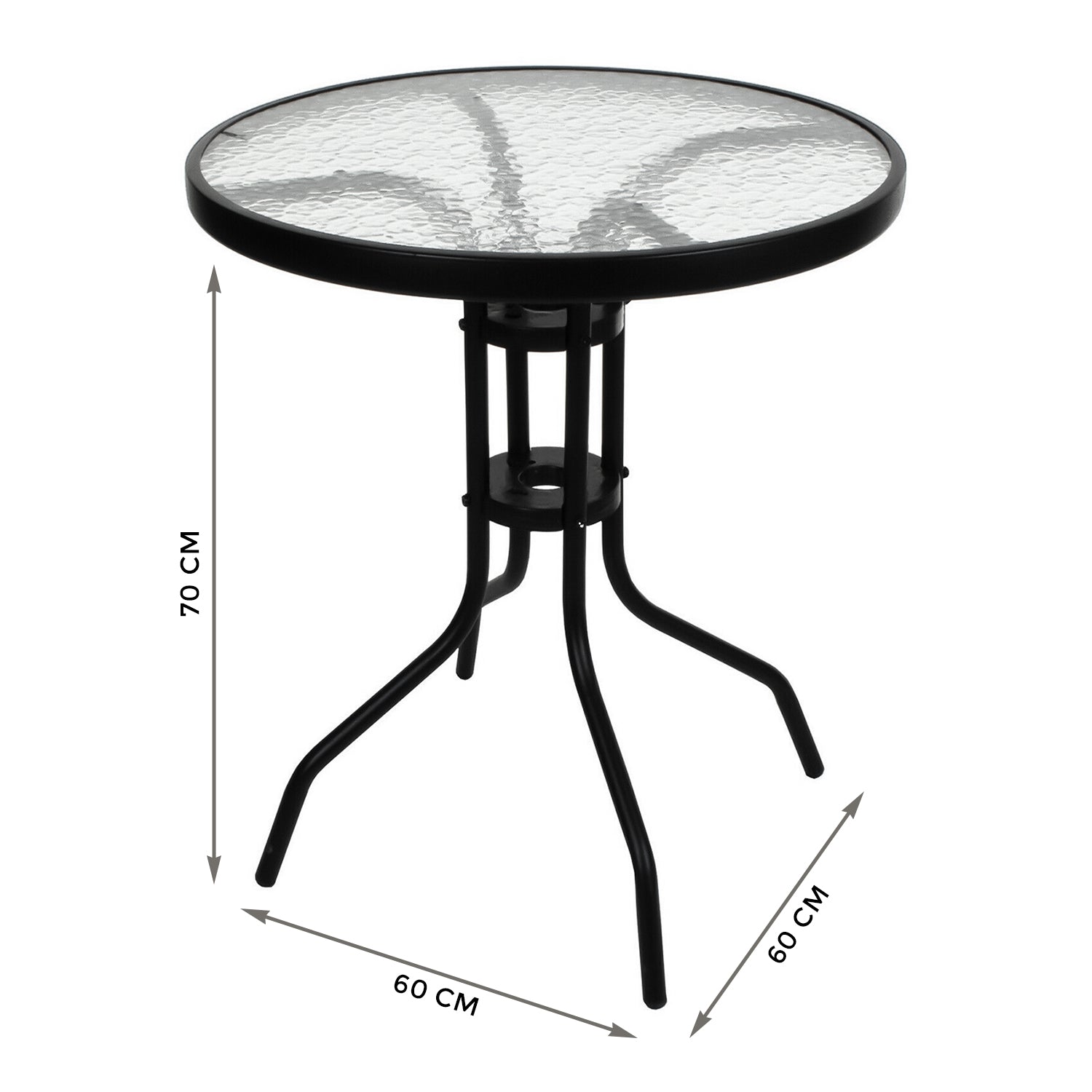 Glass Top Patio Table Metal