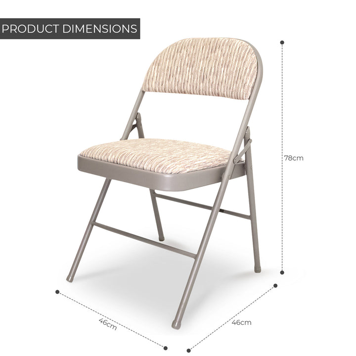 5ft Collapsible Folding Table With 4 Folding Chairs