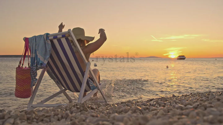 Adjustable Folding Wood Deck Chair